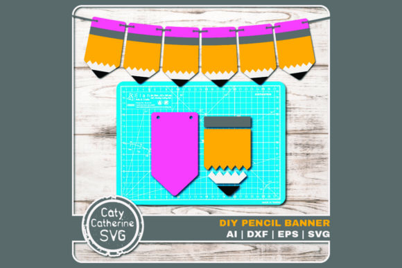 DIY Pencil Banner: Fresh Graphics for Crafts
