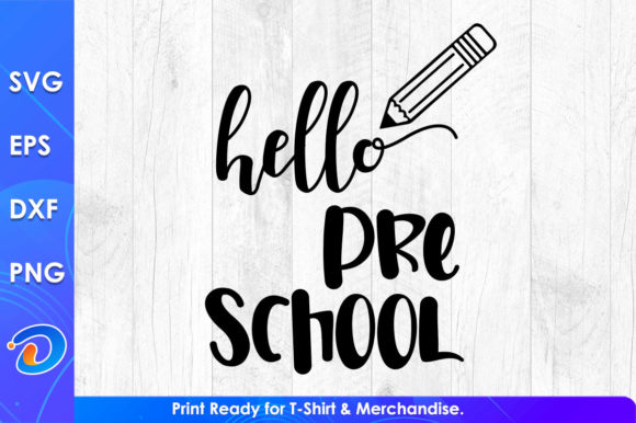 Hello PreSchool Teacher SVG: Crafts & Graphics