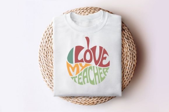 I Love My Teacher Apple: SVG Graphics for Crafts
