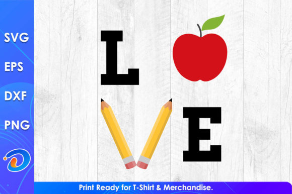 Love Teacher's Day SVG: Graphics for Crafts