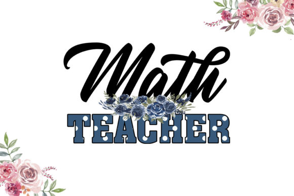 Math Teacher Dot Pattern SVG: Graphics for Crafts
