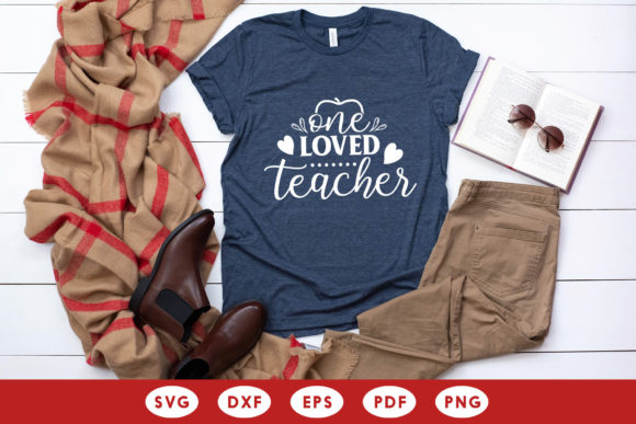 One Loved Teacher Valentine SVG: Graphics for Crafts