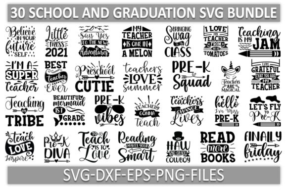 School and Graduation Svg: Graphics for Crafts