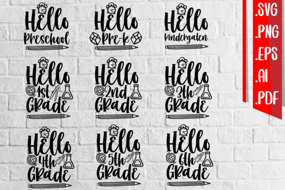 School Bundle Graphics for Crafts and Web Design