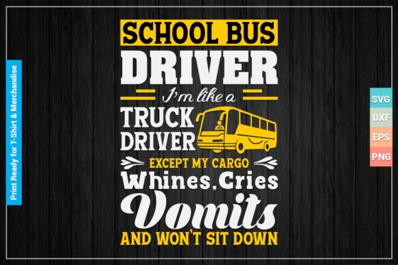 School Bus Driver SVG: Crafts & Graphics
