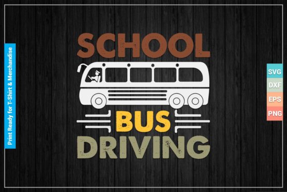 School Bus Driving SVG: Graphics for Crafts