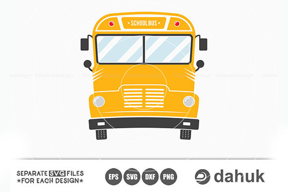 School Bus SVG Vector for Crafts and Graphics