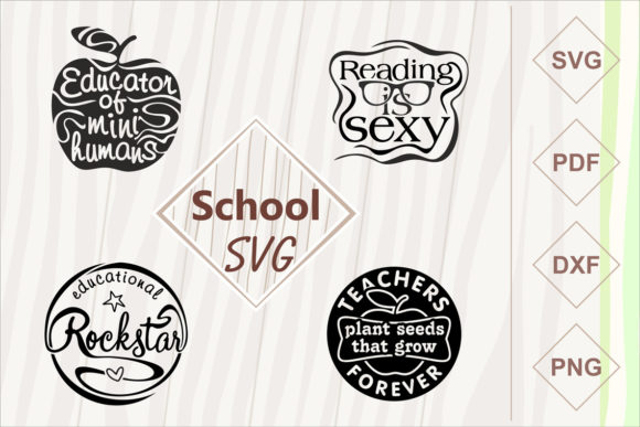 School SVG Set: Graphics for Crafts & Brands