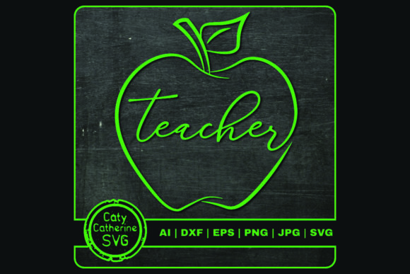 Teacher Apple Graphics for Crafts & Gifts