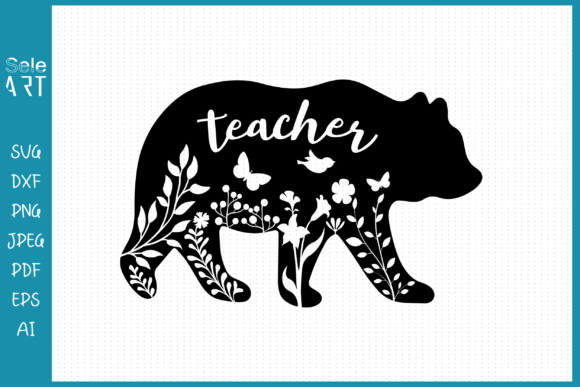 Teacher Bear SVG: Crafts and Graphics for Blogs