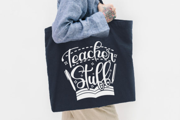 Tote Bag SVG Teacher Stuff: Graphics for Crafts