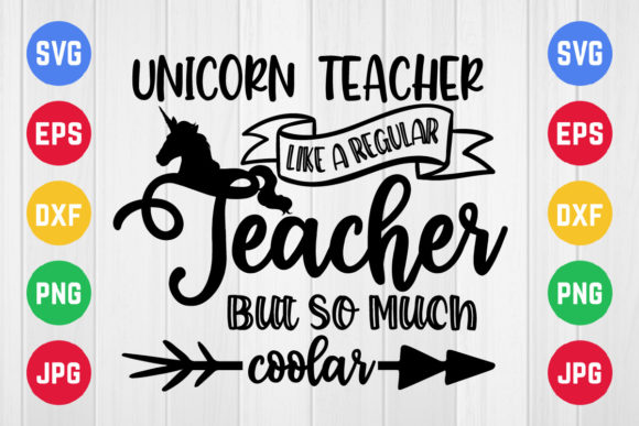 Unicorn Teacher SVG: Fresh Graphics for Crafts